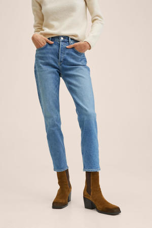 cropped slim fit jeans light blue denim