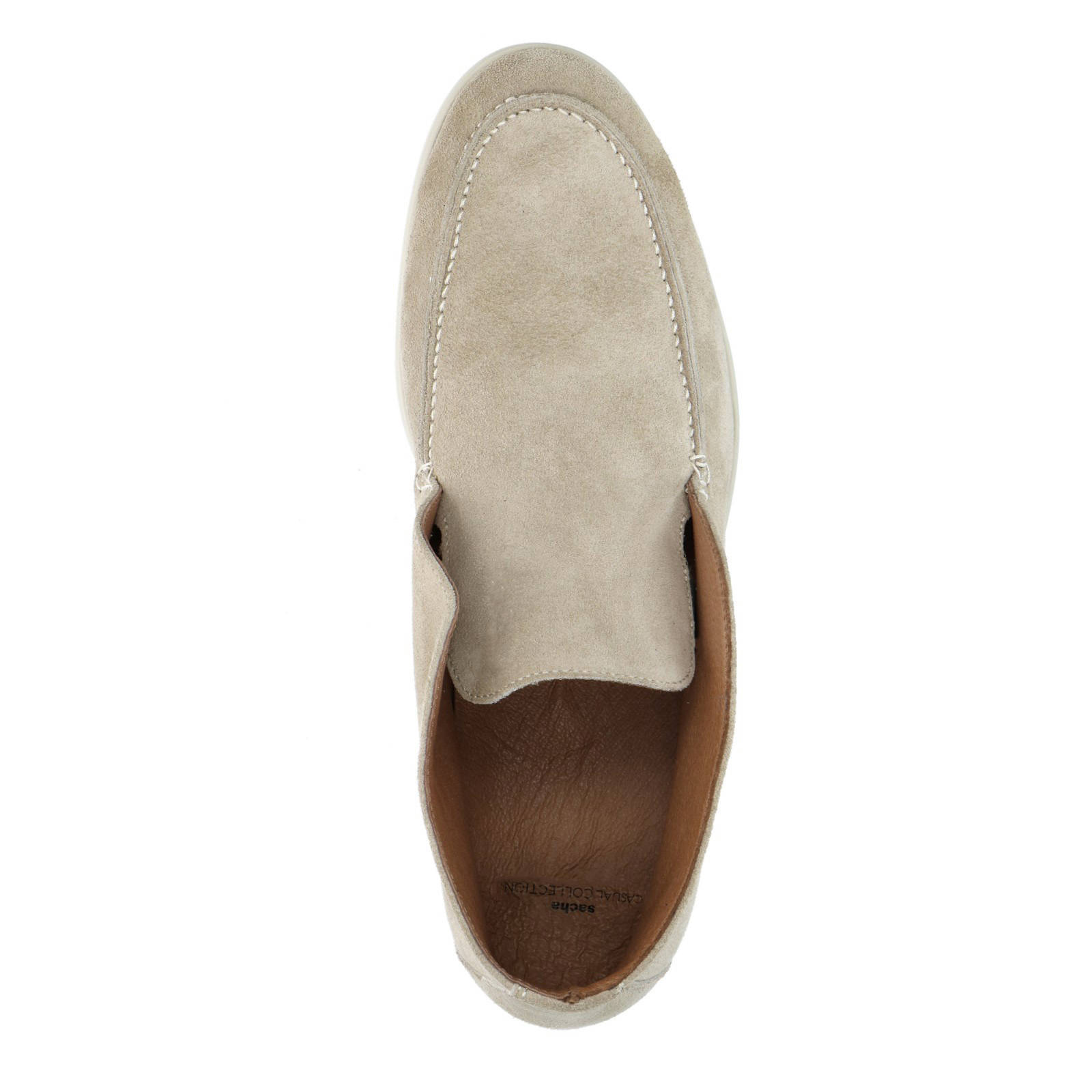Sacha hoge suède loafers beige | wehkamp