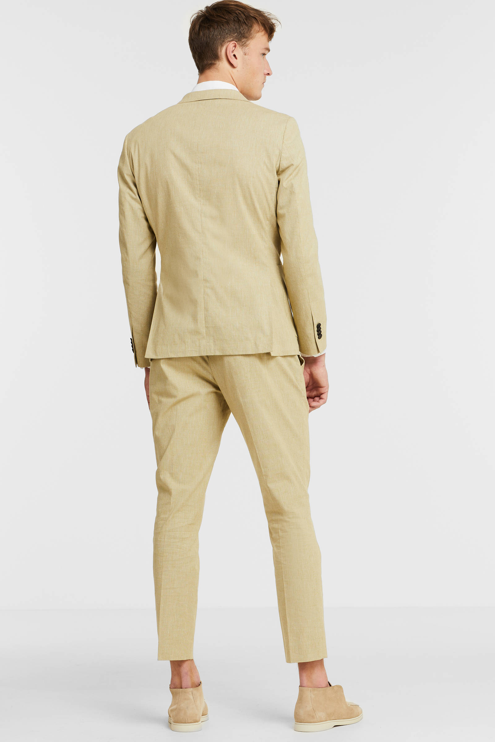 Sacha hoge suède loafers beige | wehkamp