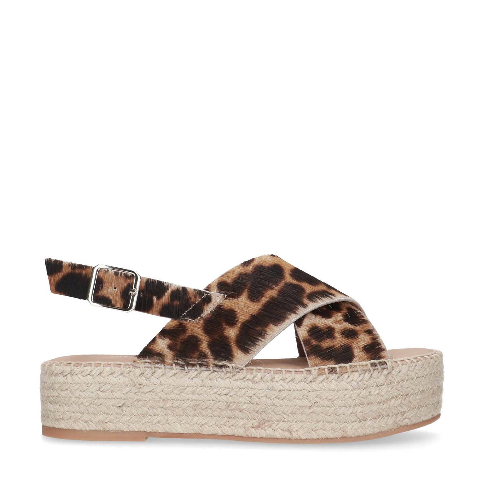 Sandalen met online panterprint