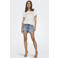 ONLY high waist jeans short ONLPACY light blue denim