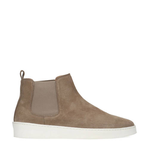 Manfield suède chelsea boots taupe