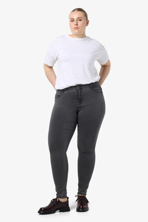 high waist skinny fit jeans NMCALLIE grey denim