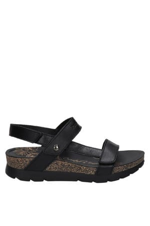 leren sandalen zwart
