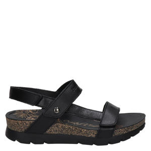 leren sandalen zwart