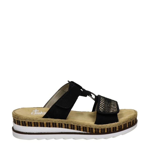 rieker slippers dames zwart - Main Image