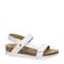 Panama Jack leren sandalen wit