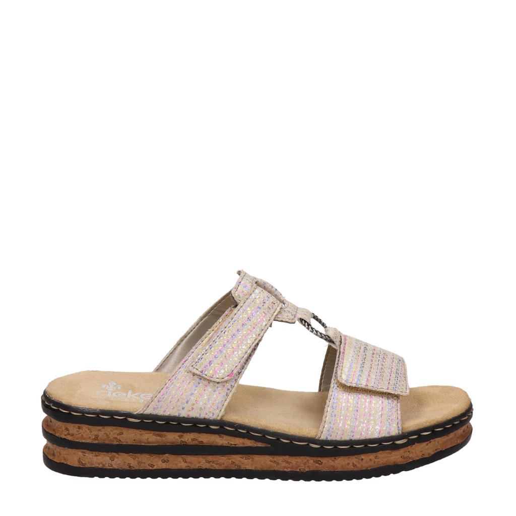 Rieker Antistress slippers beige | wehkamp