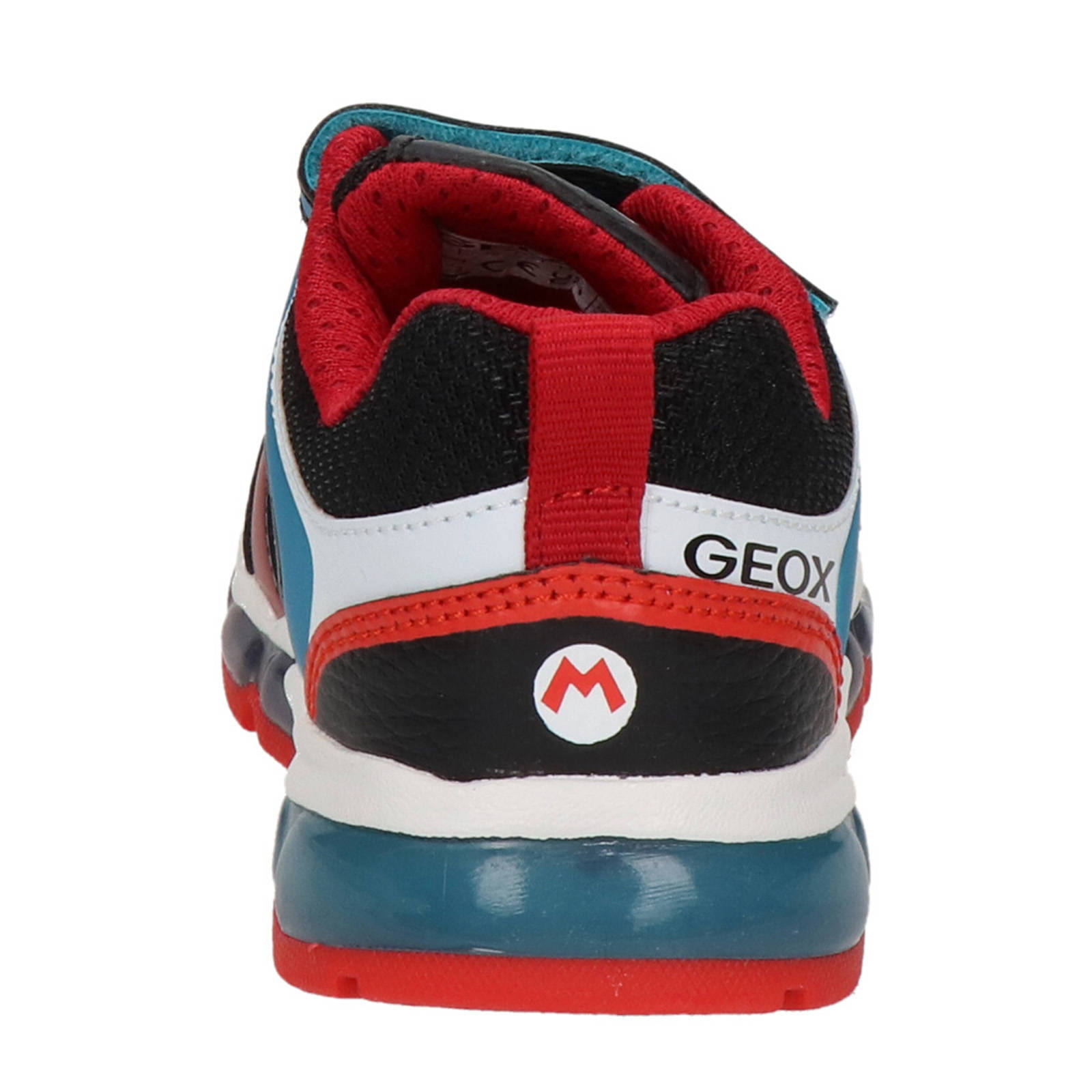 Geox Supermario sneakers met lichtjes zwart/multi | wehkamp