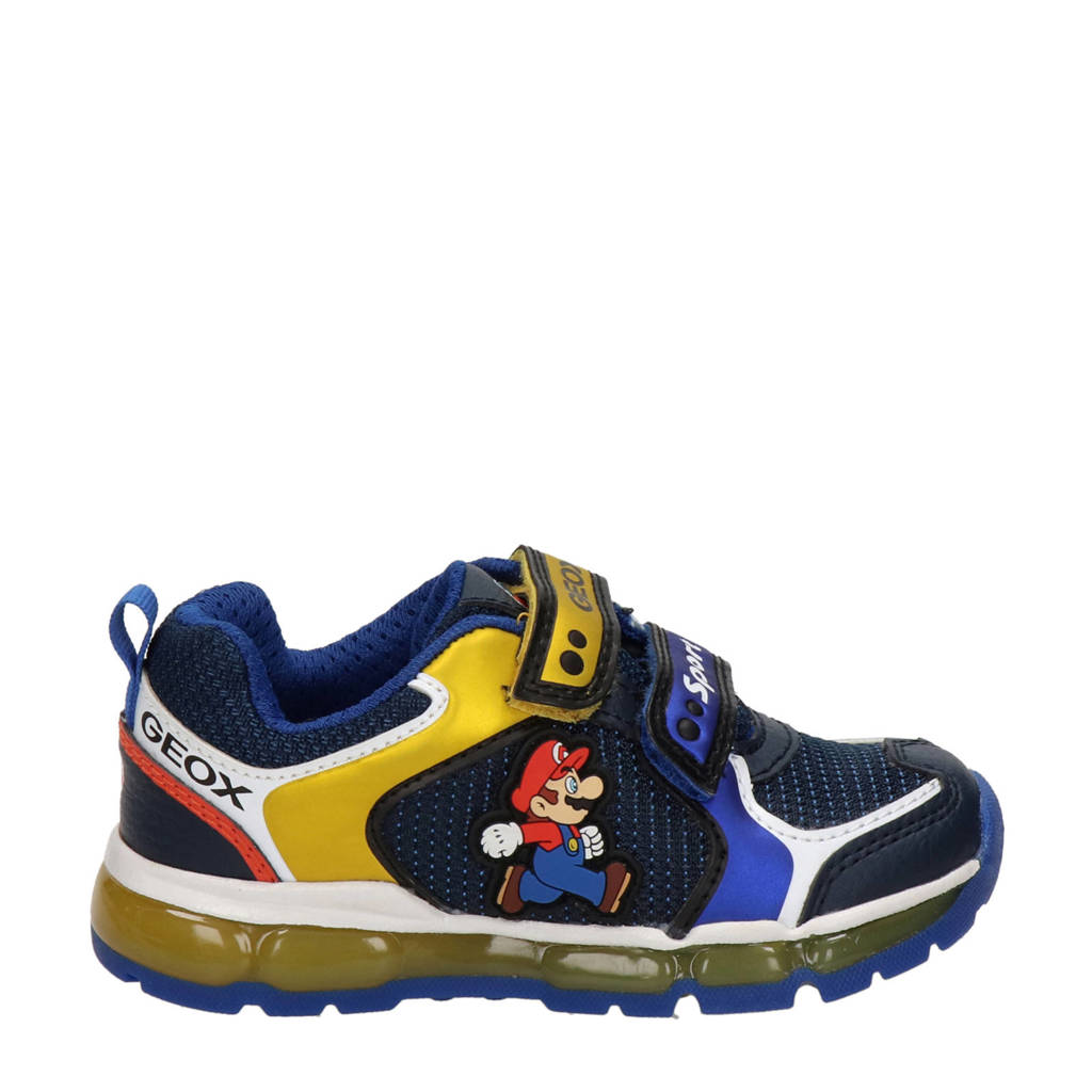 Slip schoenen vasthoudend maandag Geox Supermario sneakers met lichtjes blauw/multi | wehkamp