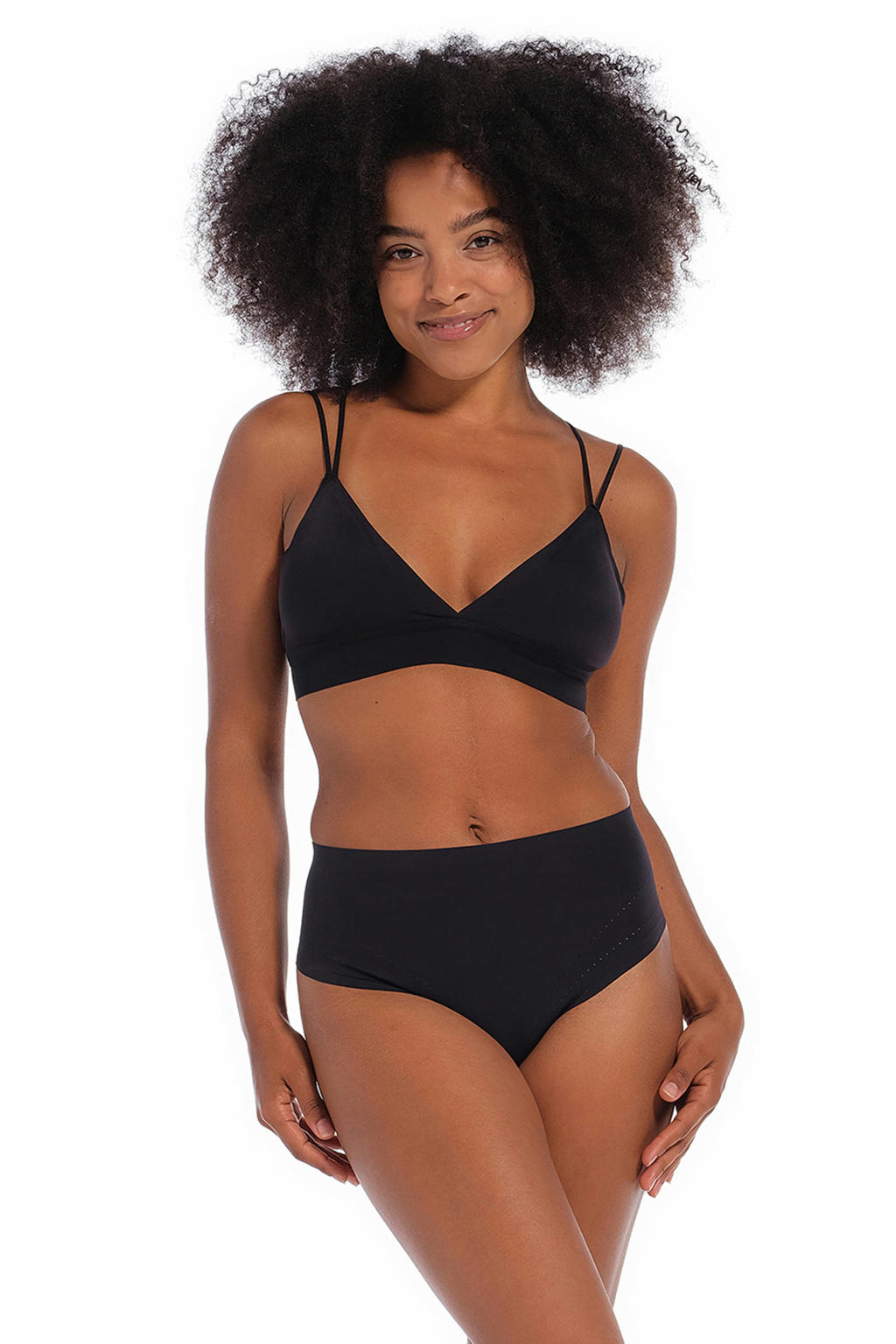 MAGIC Bodyfashion seamless high waist string Dream Shaper zwart
