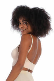 thumbnail: MAGIC Bodyfashion niet-voorgevormde bh top Low Back Bra beige