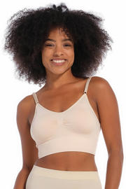 thumbnail: MAGIC Bodyfashion niet-voorgevormde bh top Low Back Bra beige