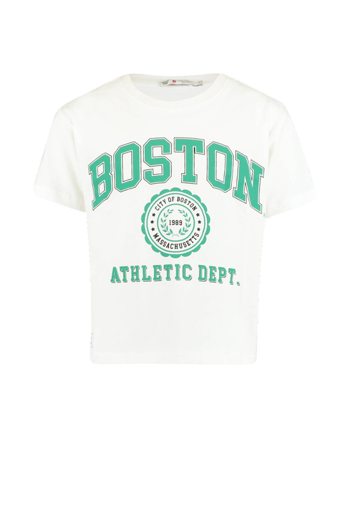 America Today Junior T shirt Emmy Jr met printopdruk wit/groen online kopen