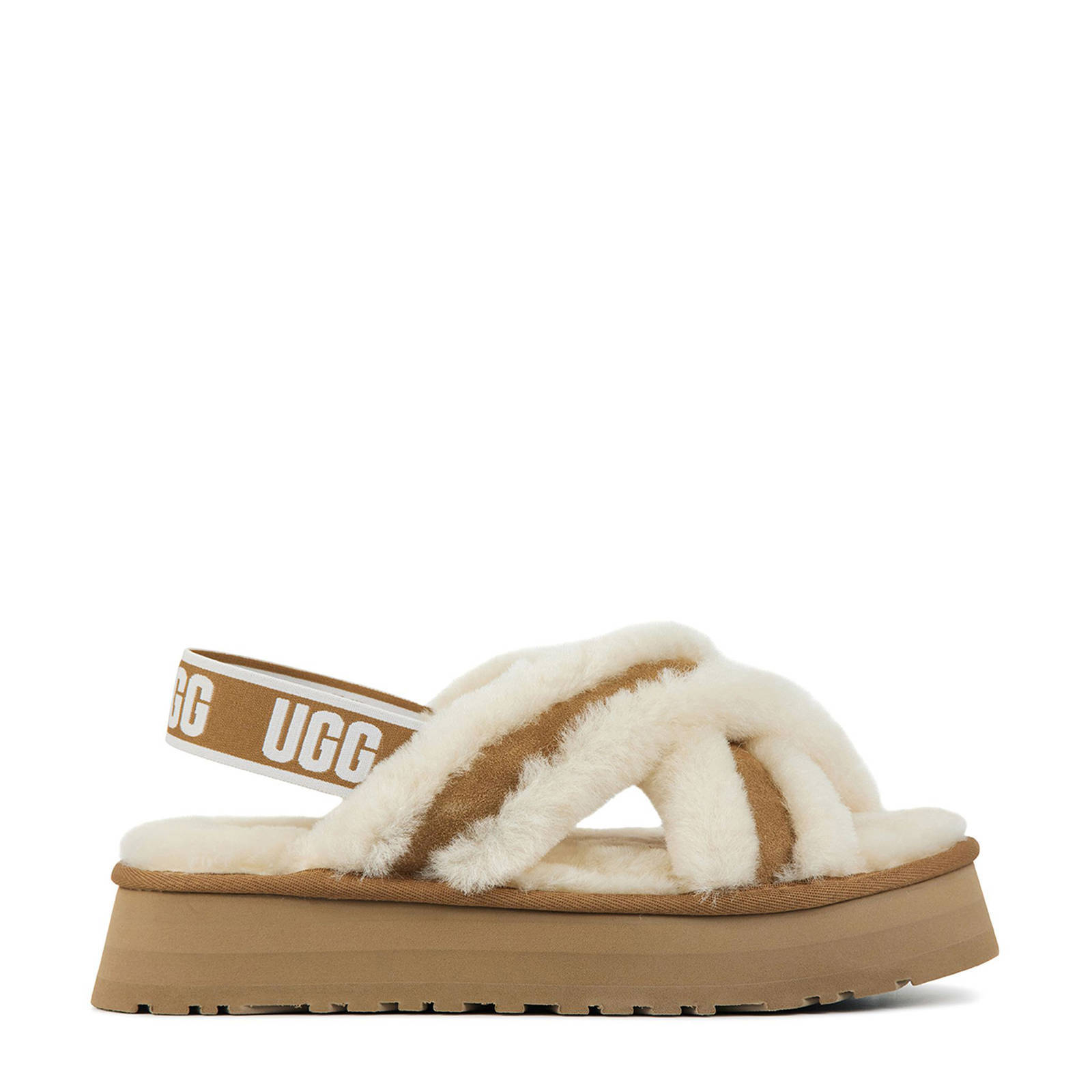 UGG suede pantoffels bruin naturel wehkamp