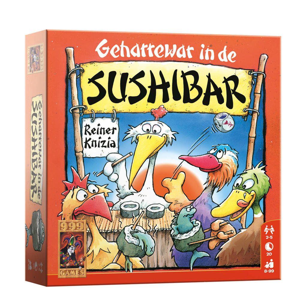 999 Games Geharrewar in de Sushibar dobbelspel