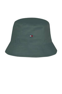 Tommy Hilfiger bucket hat met logo lichtblauw