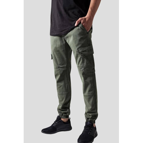 Urban Classics regular fit broek olive afbeelding