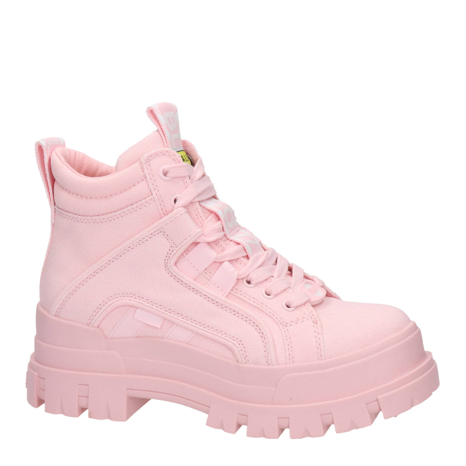 Buffalo Asphanc Mid chunky veterboots roze | wehkamp