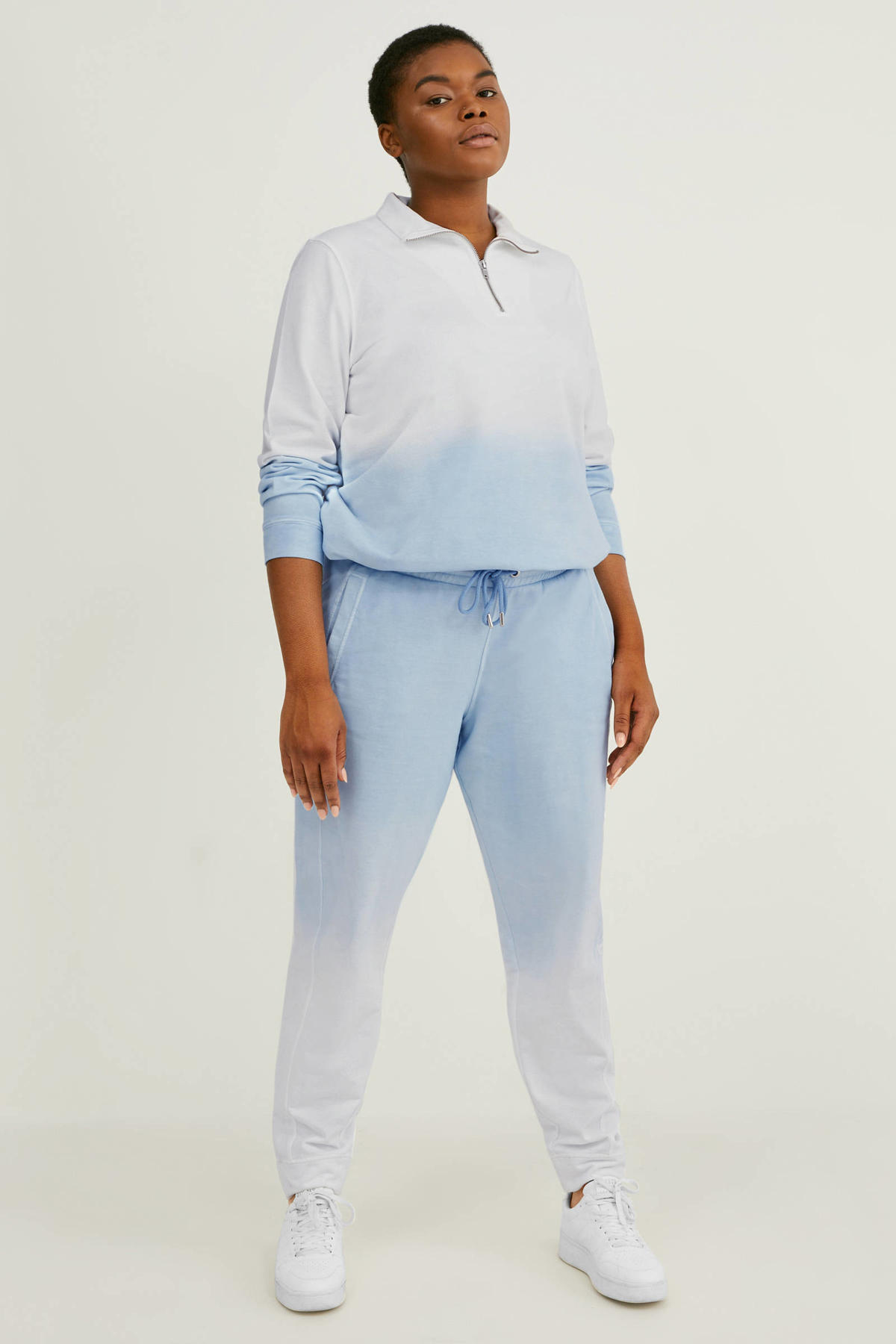 XL dip-dyeregular fit Disney sweatpants lichtblauw/wit | wehkamp