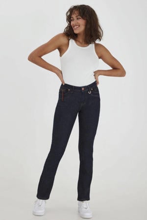 high waist straight fit jeans PZEMMA raw blue 