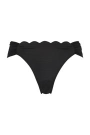 thumbnail: Hunkemöller bikinibroekje Scallop met textuur zwart