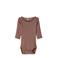 NAME IT BABY ribgebreide romper NBFKAB roestbruin