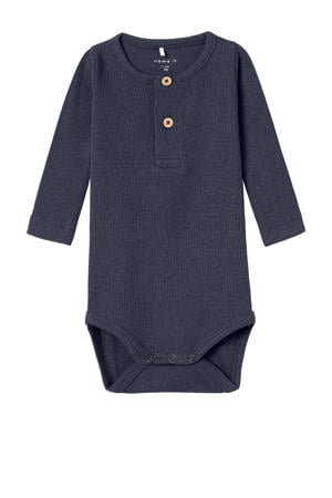 ribgebreide romper NBMKAB donkerblauw