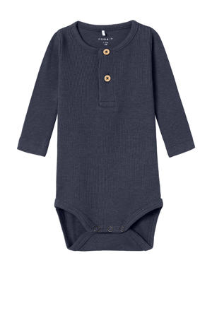 ribgebreide romper NBMKAB donkerblauw