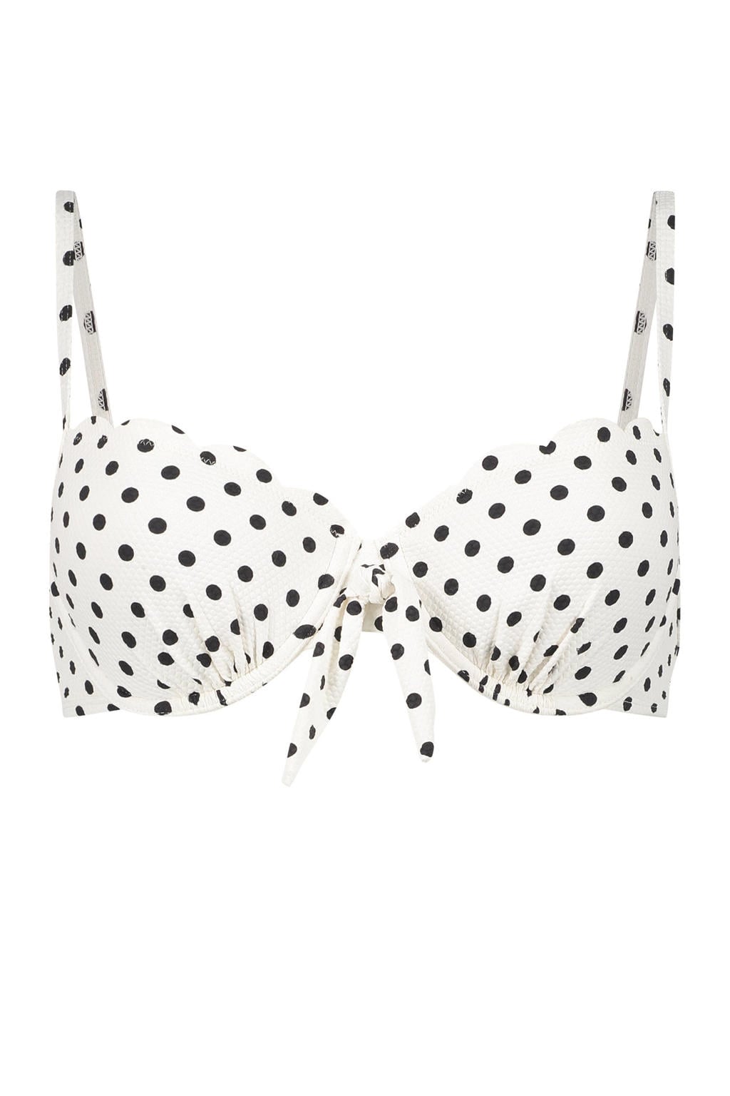 Hunkemöller Dames Badmode Niet-voorgevormde beugel bikinitop Scallop - Zwart - maat B70 Hunkemöller Dames Badmode Niet-voorgevormde beugel bikinitop Scallop - Zwart - maat B70
