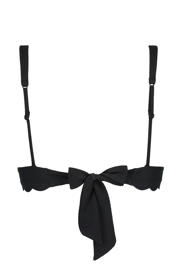 thumbnail: Hunkemöller niet-voorgevormde bikinitop Scallop met textuur zwart
