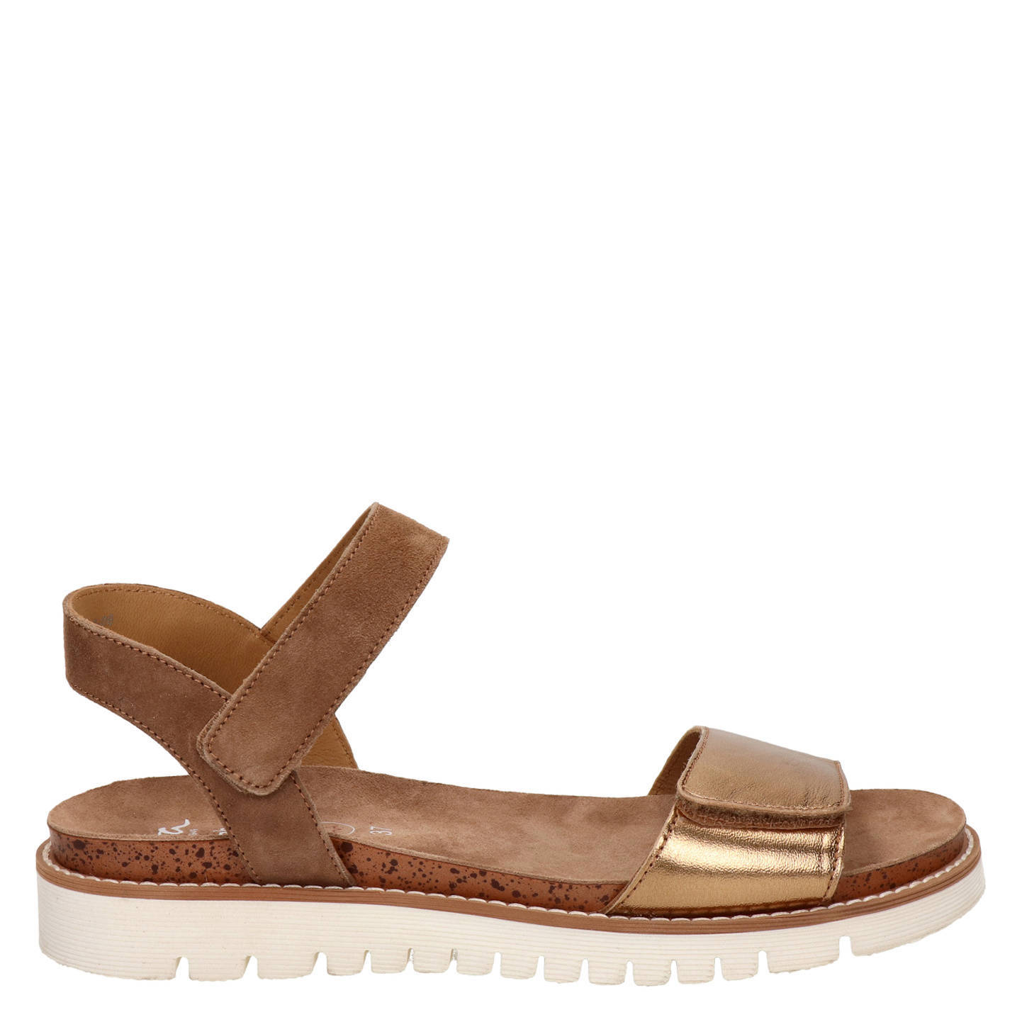 Ara leren sandalen brons/bruin | wehkamp