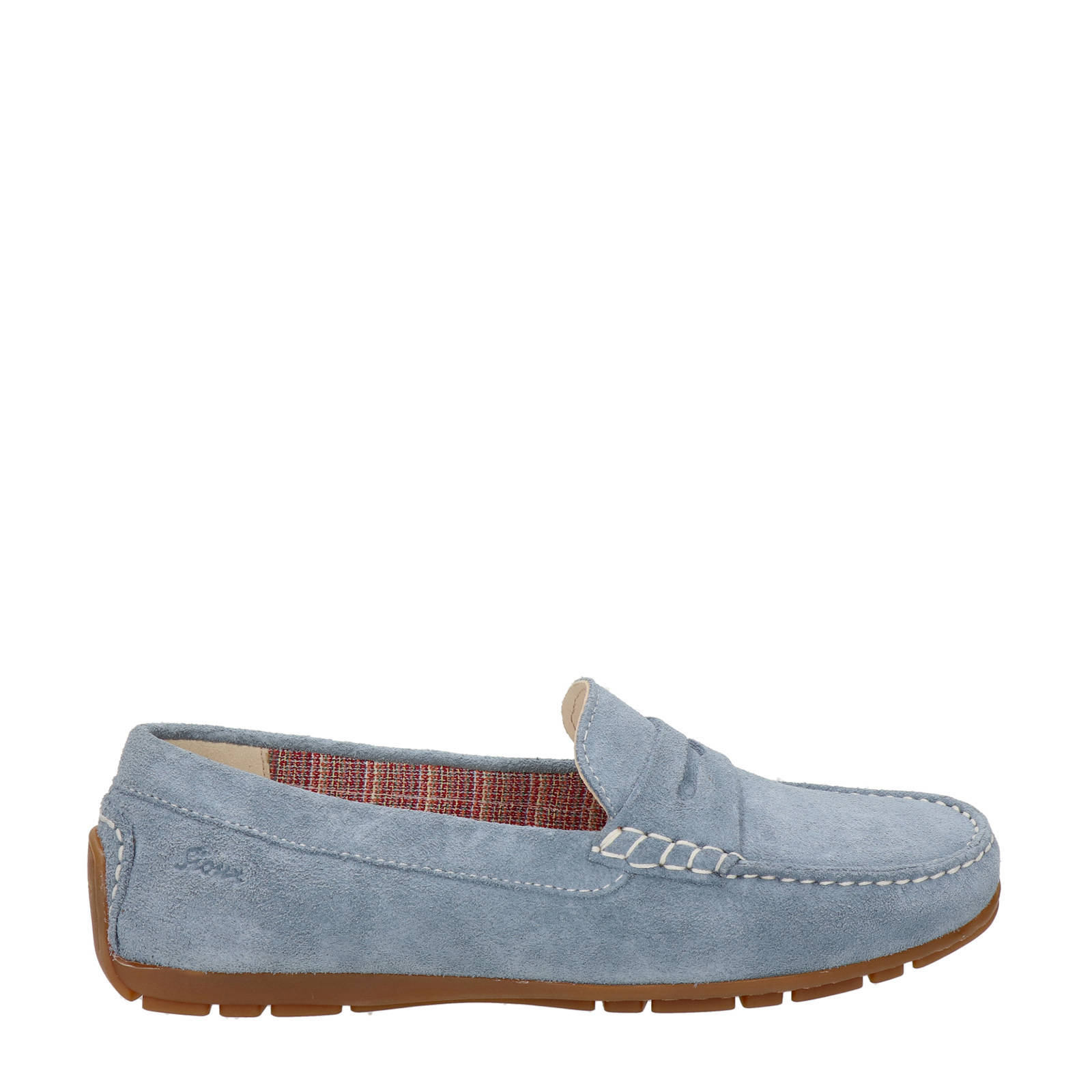 lichtblauwe moccasins dames
