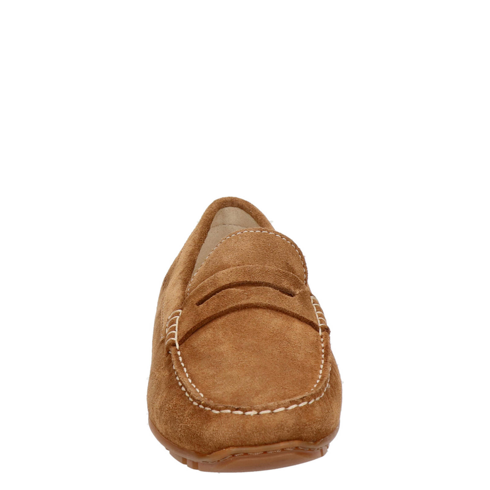 Sioux Carmona Velour suède mocassins cognac wehkamp