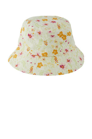 bucket hat LPSVELLA met bloemenprint geel