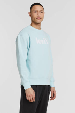 sweater met logo 2476 mintgroen
