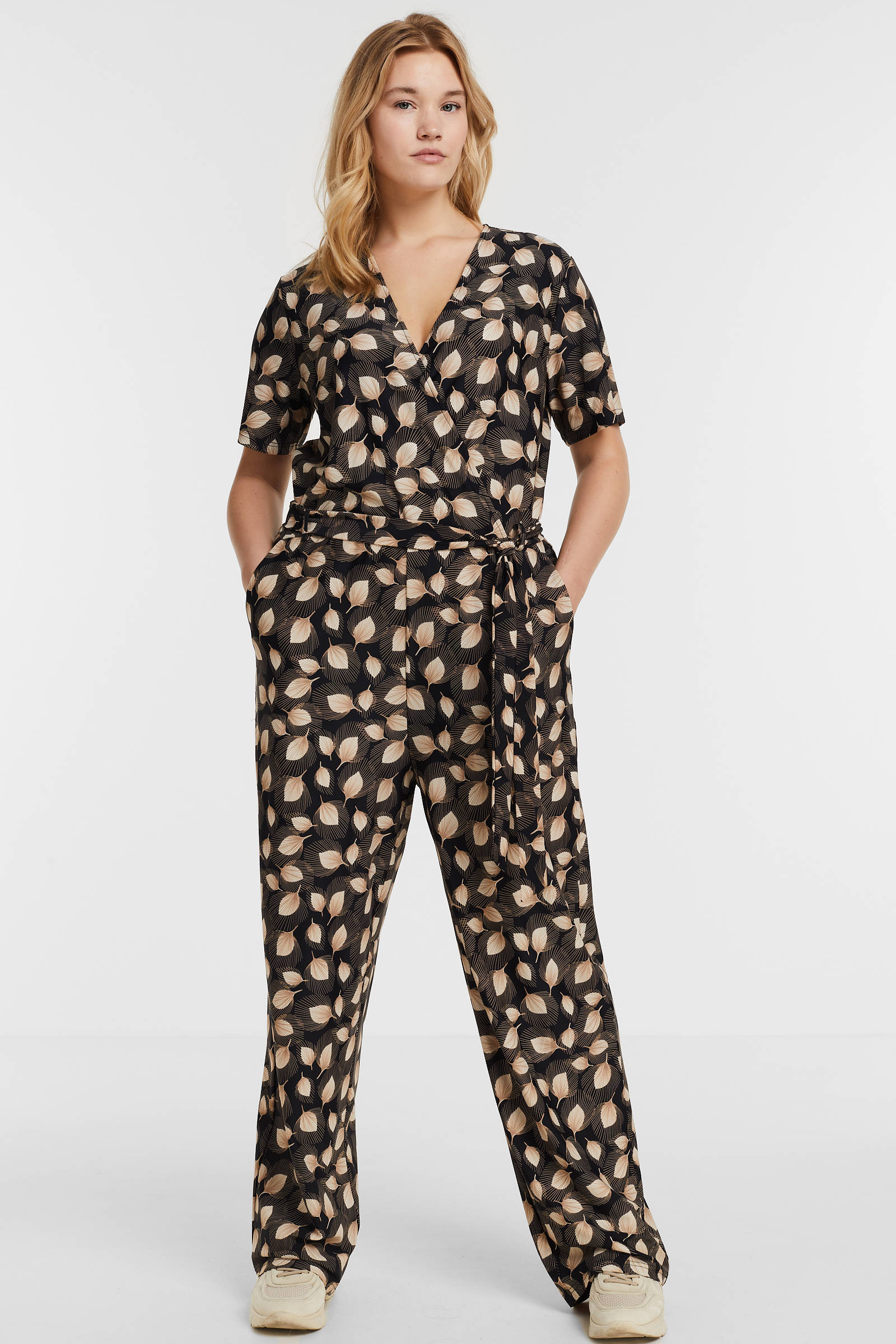 Pyjama met all over print zwart wehkamp Dames Kleding Nachtmode Pyjamas 