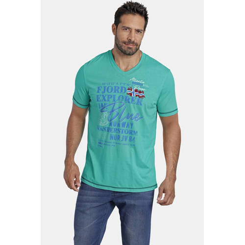Jan Vanderstorm T-shirt NORDGER Plus Size groen afbeelding