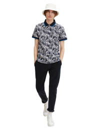 Tom Tailor polo met all over print navy