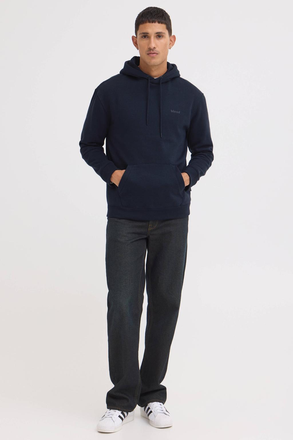 Blend hoodie donkerblauw