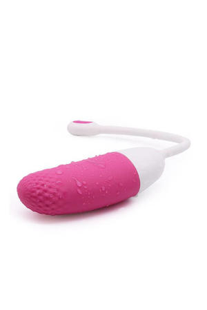 Vini App Controlled Vibrerend ei - Roze/Wit