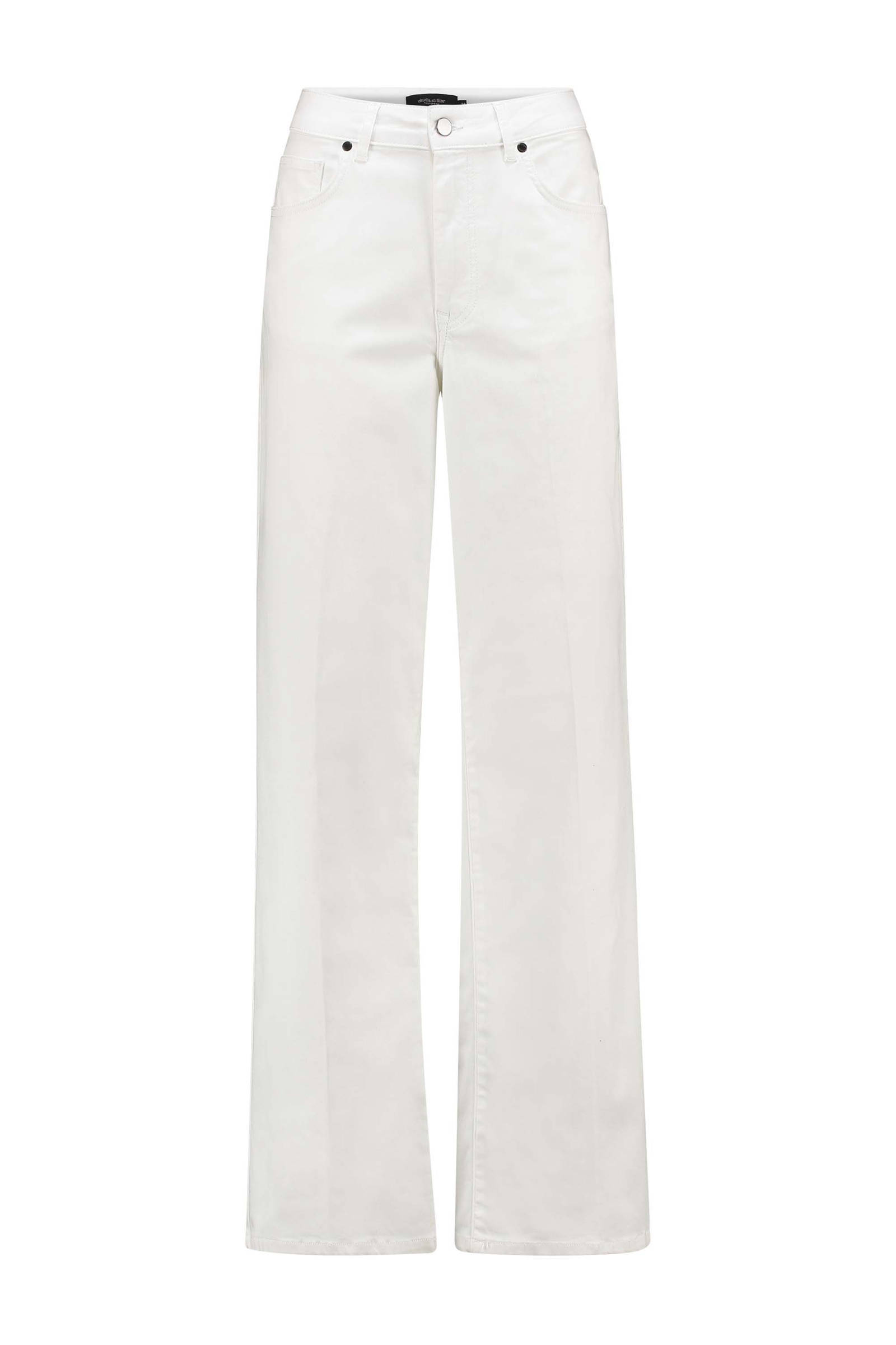 Claudia Sträter high waist straight fit jeans off white | wehkamp