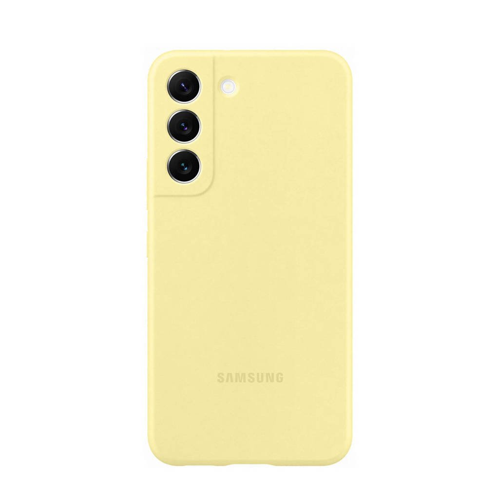 Samsung Galaxy S22 Silicone Cover (Geel)