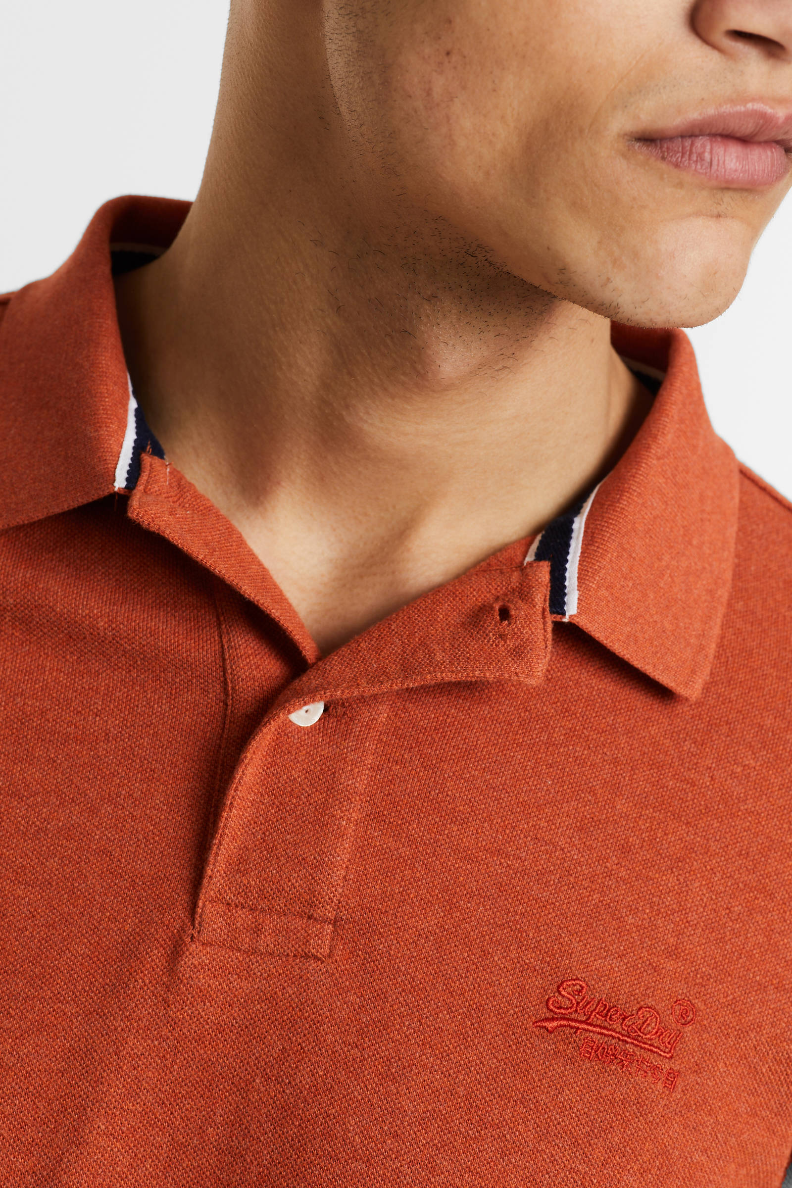 polo superdry orange