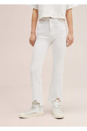 cropped bootcut jeans wit