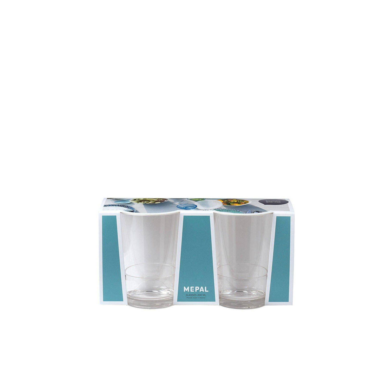 Mepal waterglas (kunststof) (set van 2)