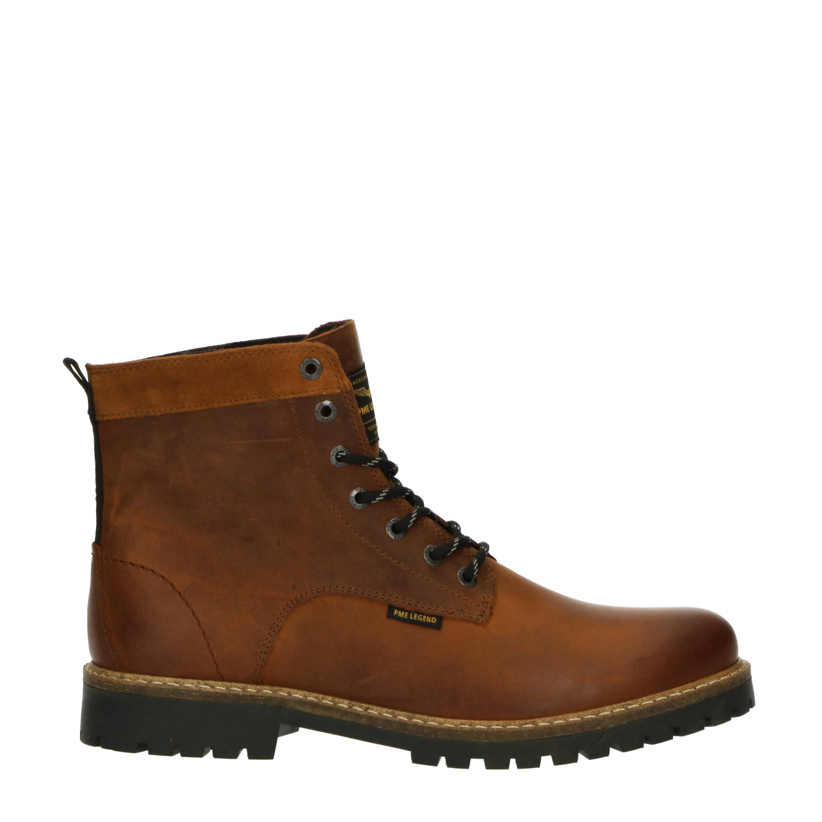 PME Legend leren veterboots cognac | wehkamp