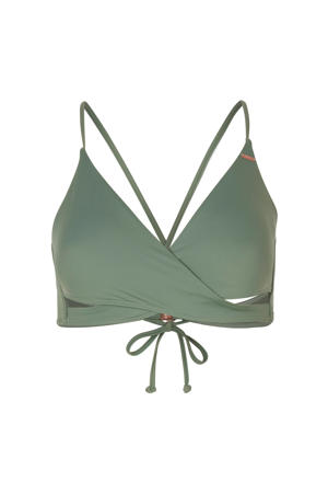 overslag triangel bikinitop Baay groen