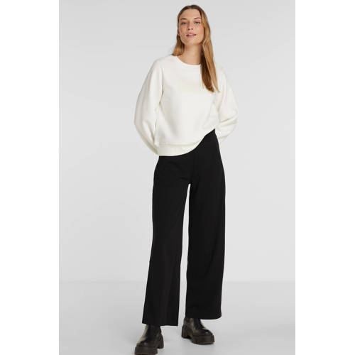 JDY high waist wide leg broek JDYLOUISVILLE zwart afbeelding