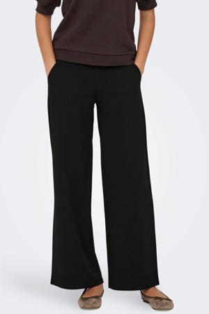 high waist wide leg broek JDYLOUISVILLE zwart